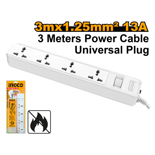 Extension Cord Cable Wire Universal Socket (HES23042V)